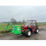 AEBI TERRATRAC TT80 4WD BANK/SLOPE TRACTOR WITH 2017 FRONTONI ELITE 450 HEDGE CUTTER *NO VAT*