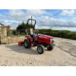 MASSEY FERGUSON 1525 25HP 4WD COMPACT TRACTOR WITH FARM MASTER RT135 1.35 METRE ROTAVATOR *PLUS VAT*