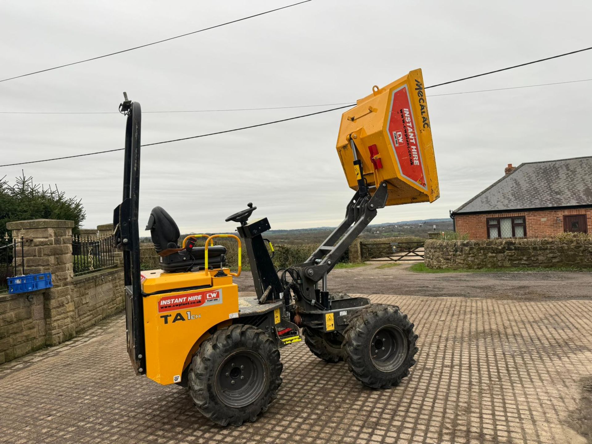 2018 MECALAC TA1EH 1 TON HIGH TIP DUMPER *PLUS VAT* - Image 9 of 15