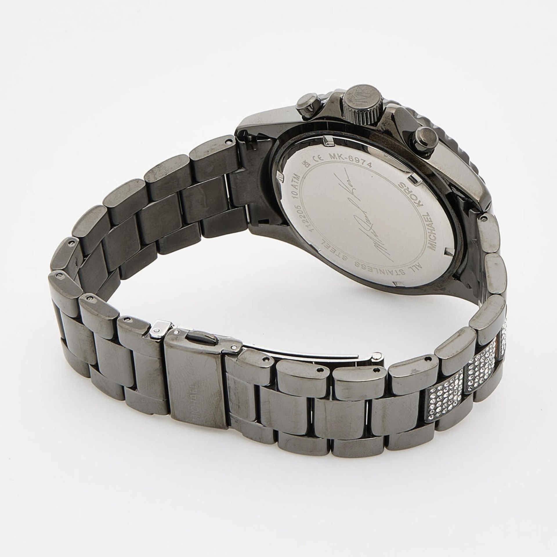 MICHAEL KORS - Gunmetal Tone Embellished Watch *NO VAT* - Image 2 of 3