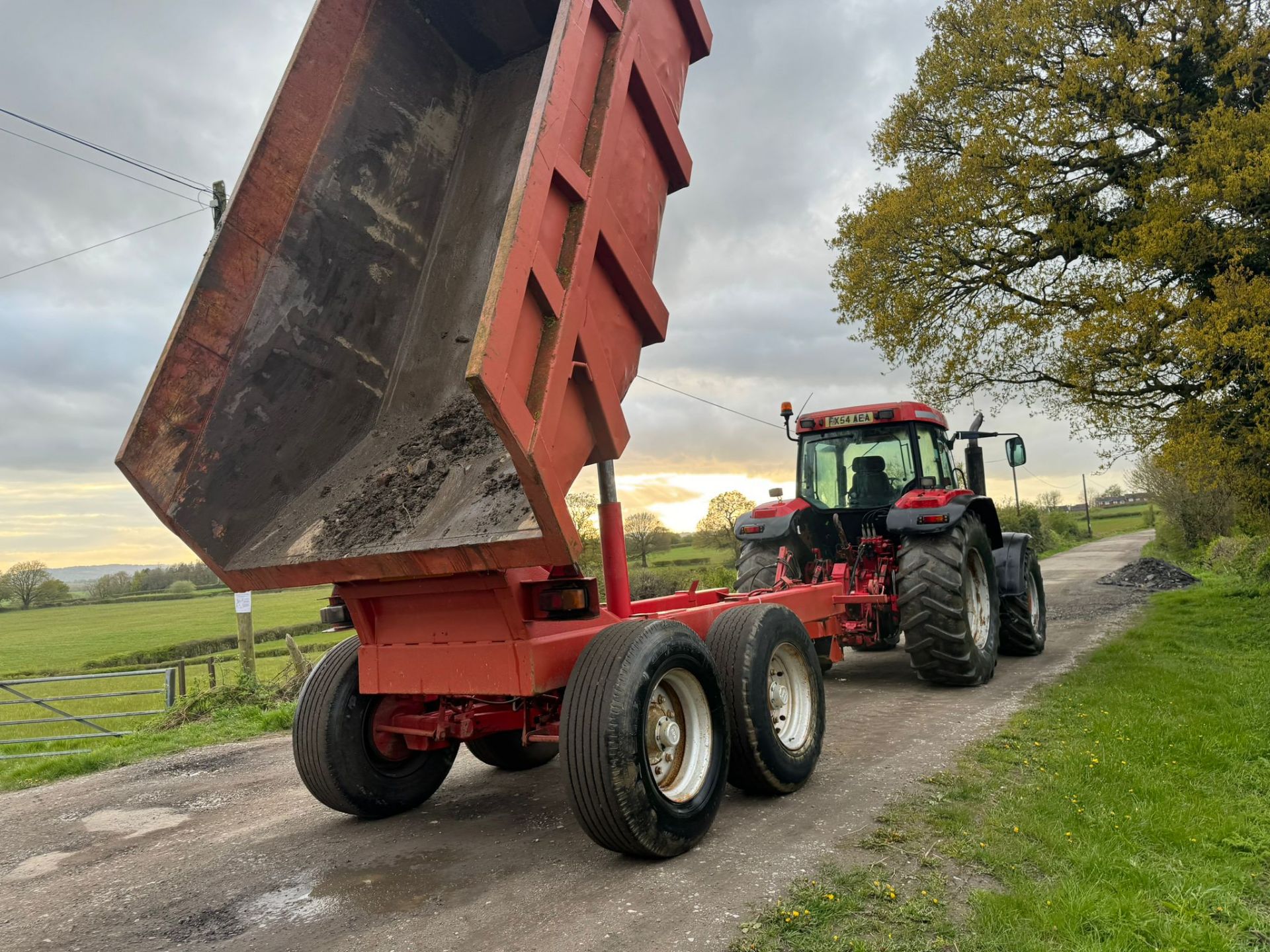 16 TON TWIN AXEL TRACTOR DUMP TRAILER *PLUS VAT* - Image 12 of 14