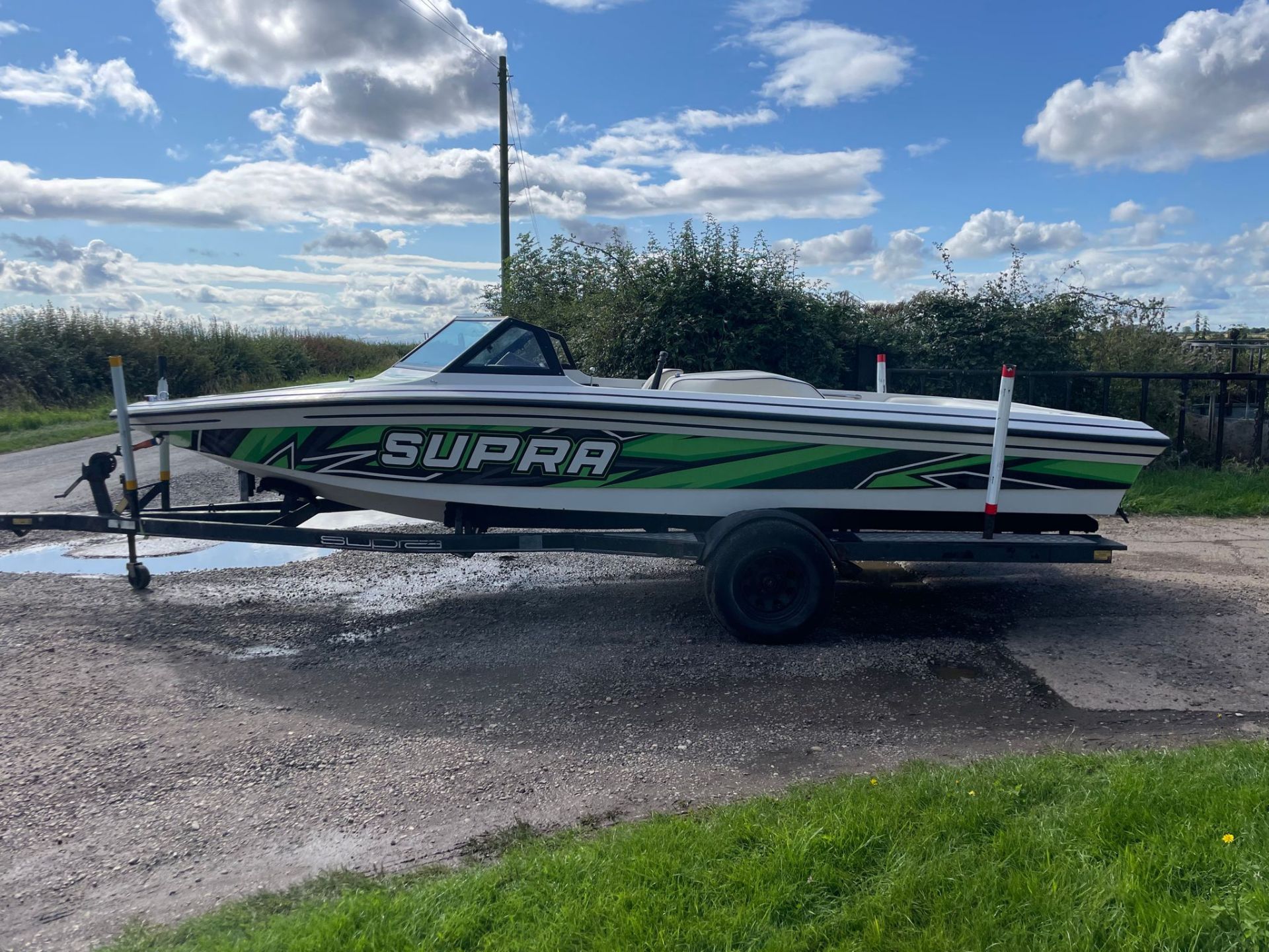 SUPRA BOAT, C/W TRAILER, RUNS AND WORKS ON LPG GAS *NO VAT* - Bild 7 aus 12