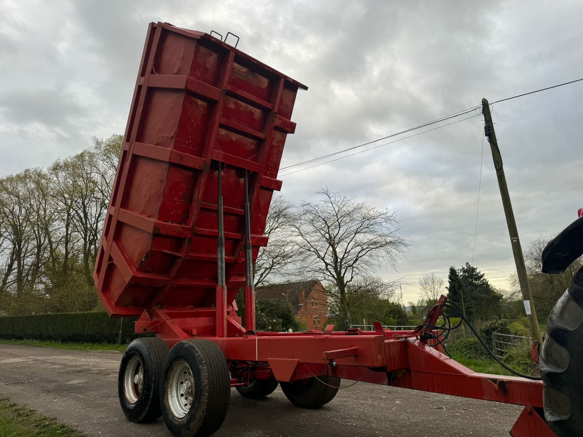 16 TON TWIN AXEL TRACTOR DUMP TRAILER *PLUS VAT* - Image 9 of 14