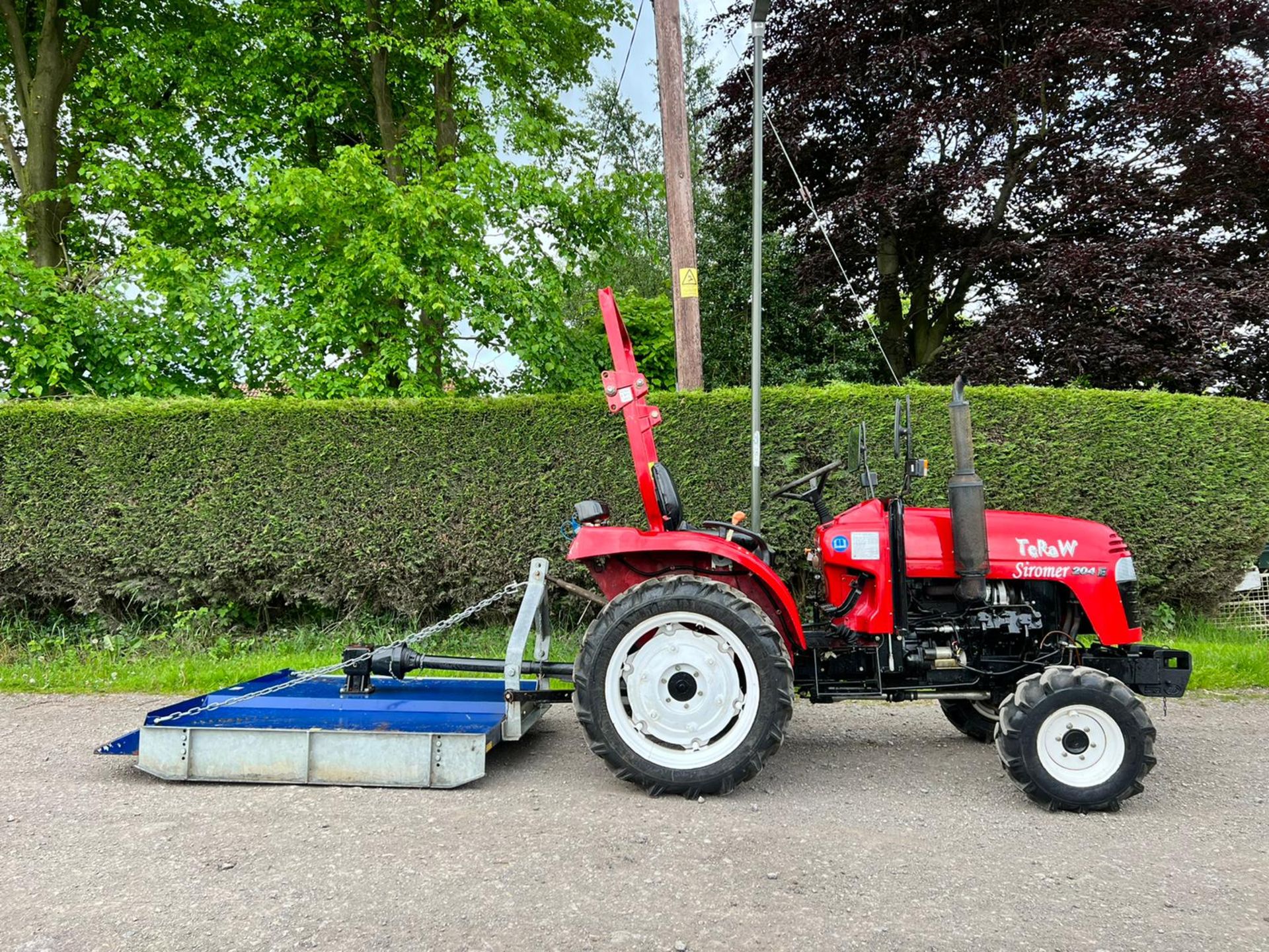 Siromer 204E 20HP 4WD Compact Tractor With 5FT Beaco Grass Topper - 68 Plate """"PLUS VAT""""