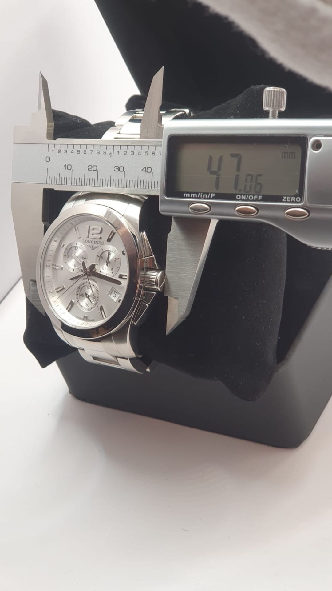 LONGINES CONQUEST Chrono Silver Dial Mens Swiss Watch NO VAT - Bild 2 aus 14
