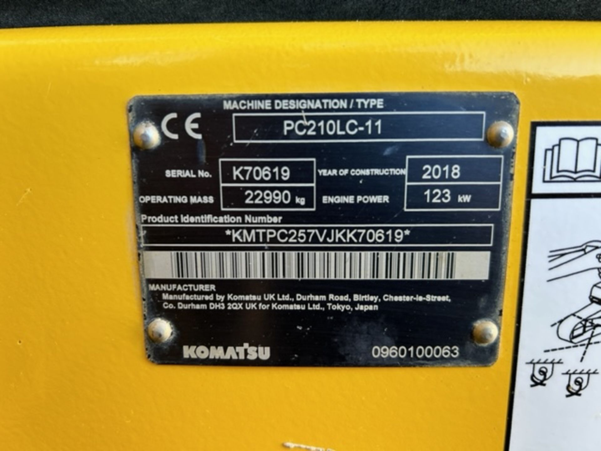 2018 Komatsu PC210LC-11 *PLUS VAT* - Image 16 of 16