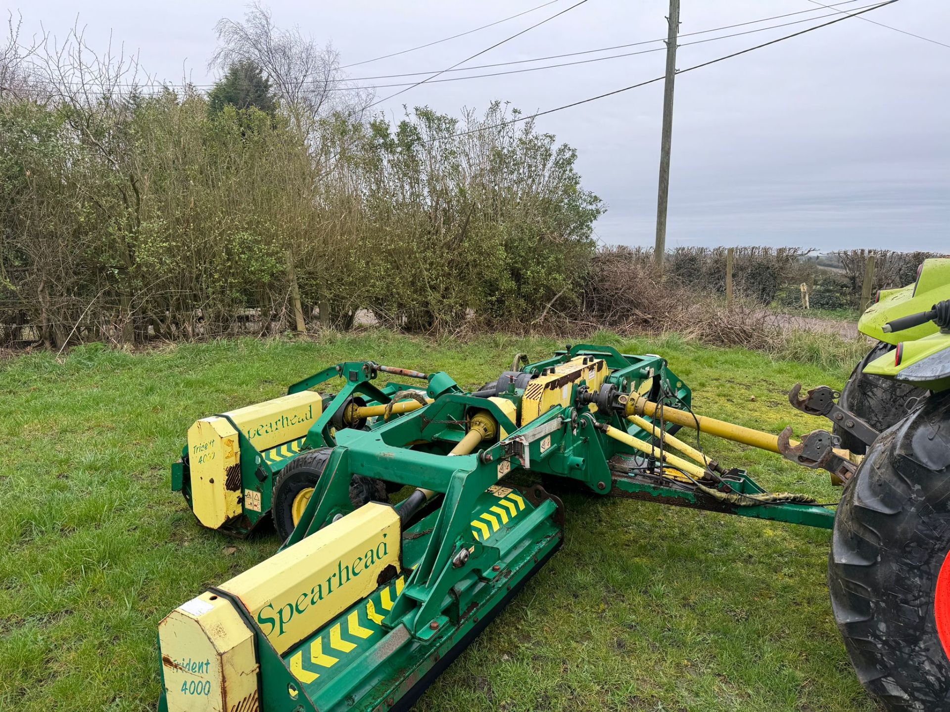 SPEARHEAD TRIDENT 4000 3 GANG TOWBEHIND FLAIL MOWER *PLUS VAT* - Image 3 of 12
