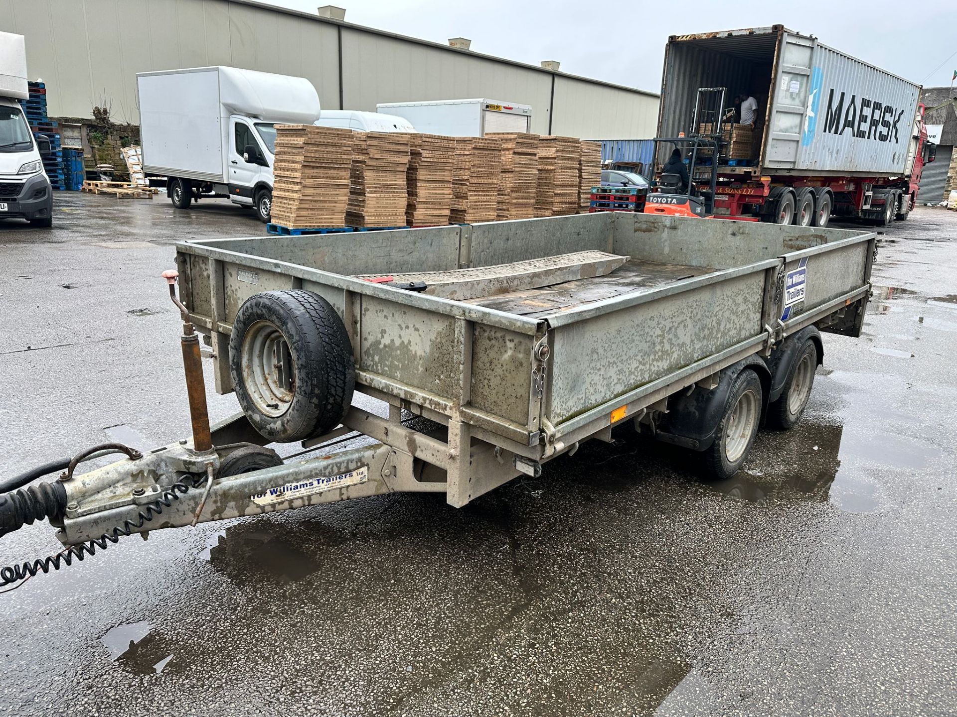 2014 IFOR WILLIAMS LM126G 3.5 TON TWIN AXLE FLATBED TRAILER *PLUS VAT*