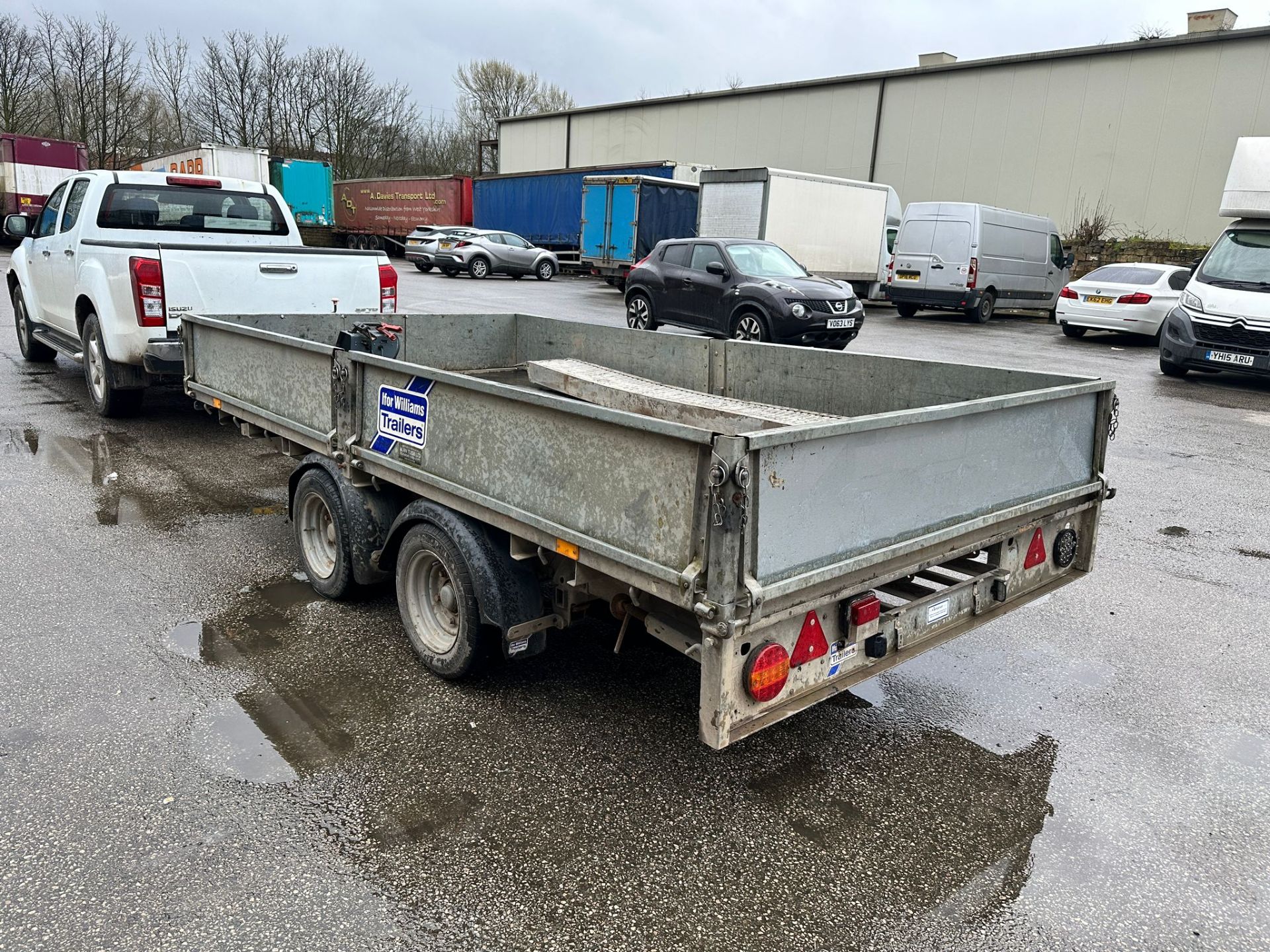 2014 IFOR WILLIAMS LM126G 3.5 TON TWIN AXLE FLATBED TRAILER *PLUS VAT* - Image 3 of 10