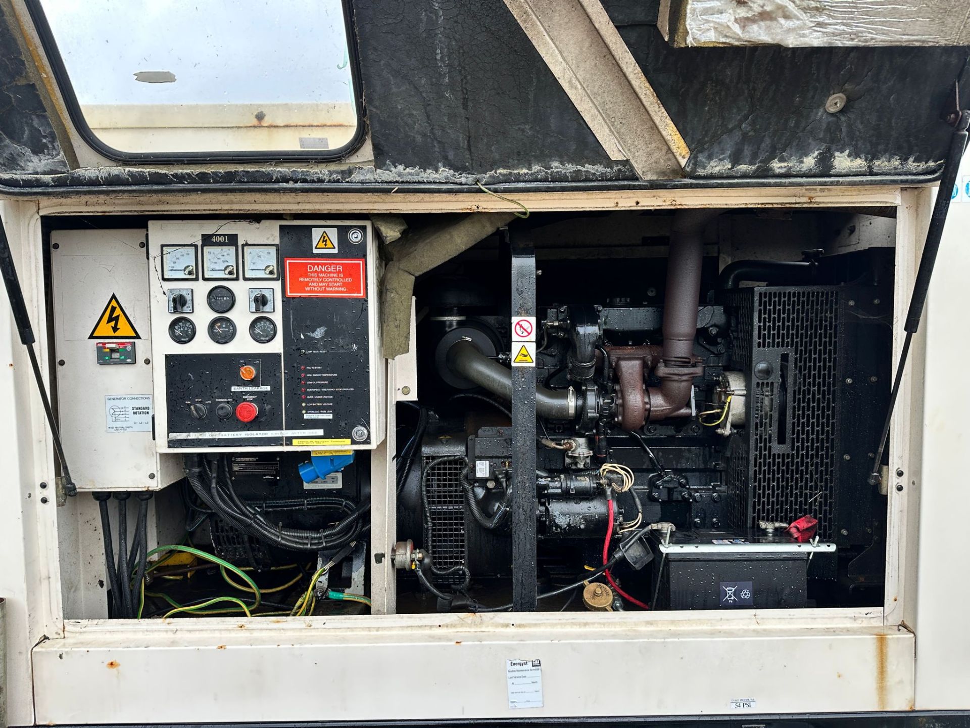 F.G.WILSON P75P1 75KVA DIESEL TWIN AXLE TOWBEHIND GENERATOR *PLUS VAT* - Image 11 of 16