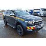 2018/68 REG FORD RANGER LIMITED 4X4 DCB TDCI 2.2 DIESEL MANUAL PICK UP, SHOWING 2 FORMER KEEPERS