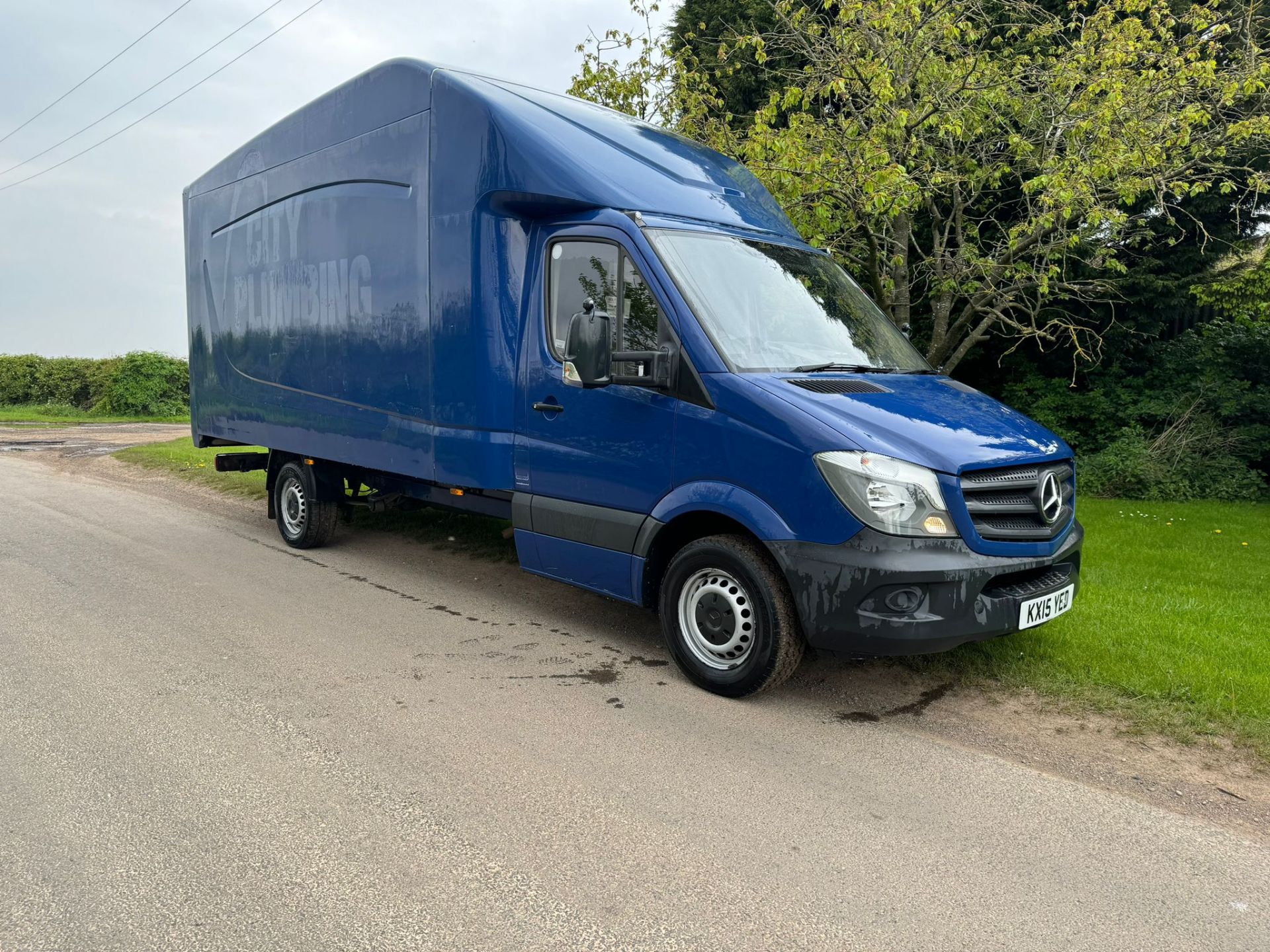 2015 MERCEDES-BENZ SPRINTER 313 CDI BLUE CHASSIS CAB BOX VAN WITH TAIL LIFT *NO VAT*