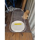 10x White Wire Chairs - NO RESERVE *NO VAT*