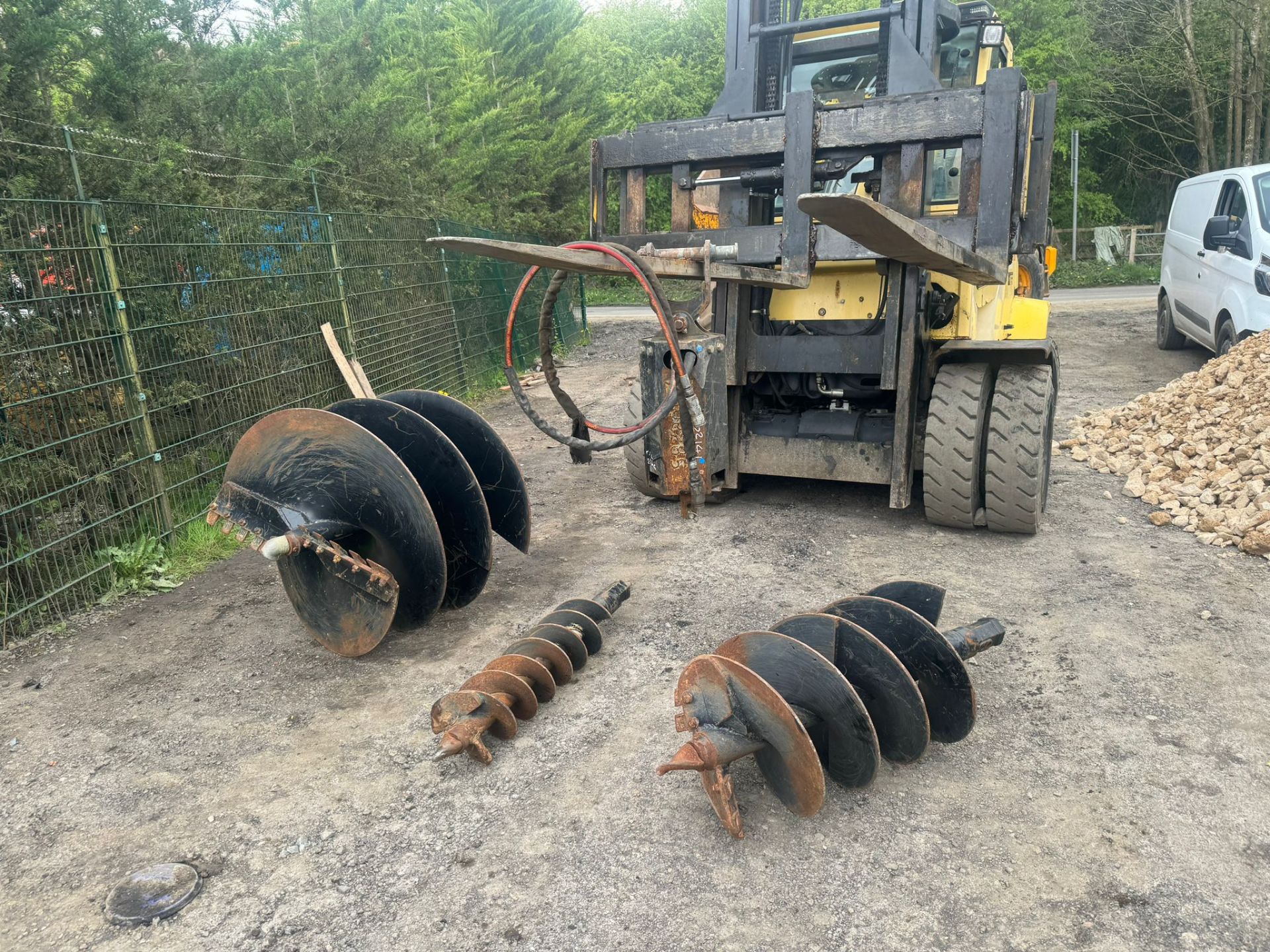 DIGGER EXCAVATOR AUGER WITH 3 AUGERS 45 MM PIN *PLUS VAT*