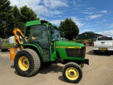 JOHN DEERE 4500 TRACTOR WITH FERRI RECO HEDGE CUTTER *PLUS VAT*
