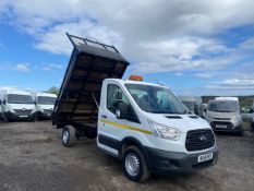 2016 FORD TRANSIT 350 WHITE CHASSIS CAB TIPPER BED *NO VAT*