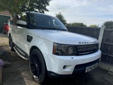 2013 LAND ROVER RANGE ROVER SPORT HSE SDV6 A WHITE SUV ESTATE *NO VAT*