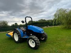 NEW HOLLAND TCE45 45HP 4WD COMPACT TRACTOR WITH 2023 REAR GRASS TOPPER *PLUS VAT*