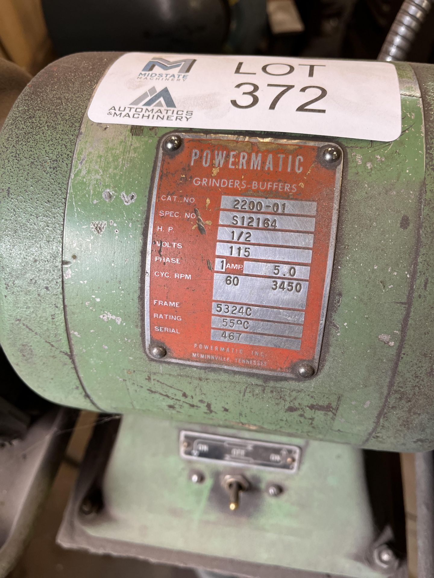 Powermatic Pedestal Grinder - Image 2 of 5