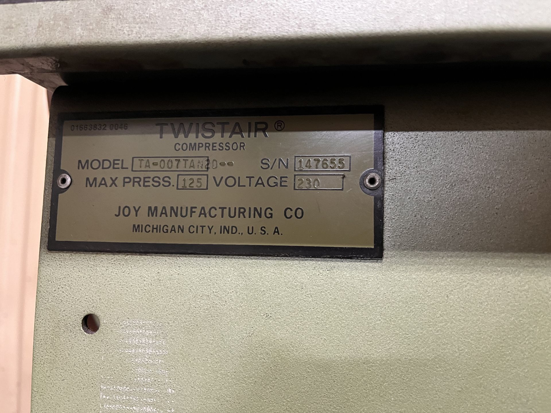 Twistair TA-007TAN2D Rotary Screw Air Compressor - Image 2 of 6