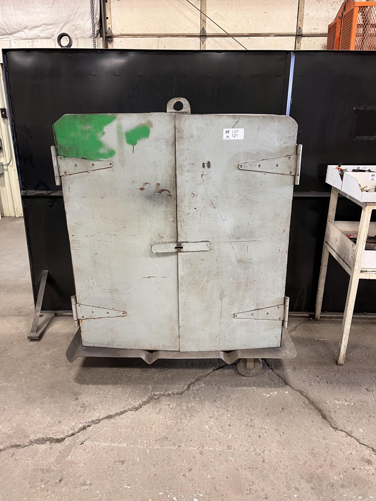 Rolling Metal Cabinet with all contents