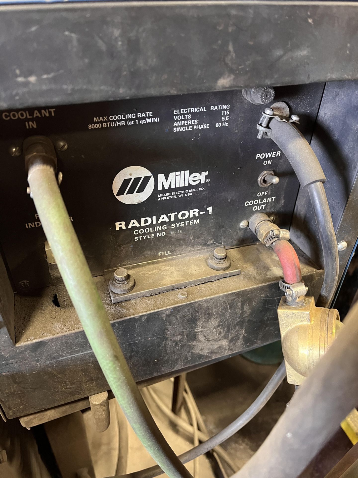 Miller Welder with Yellow Arm and Miller Wire Feed - Image 8 of 9