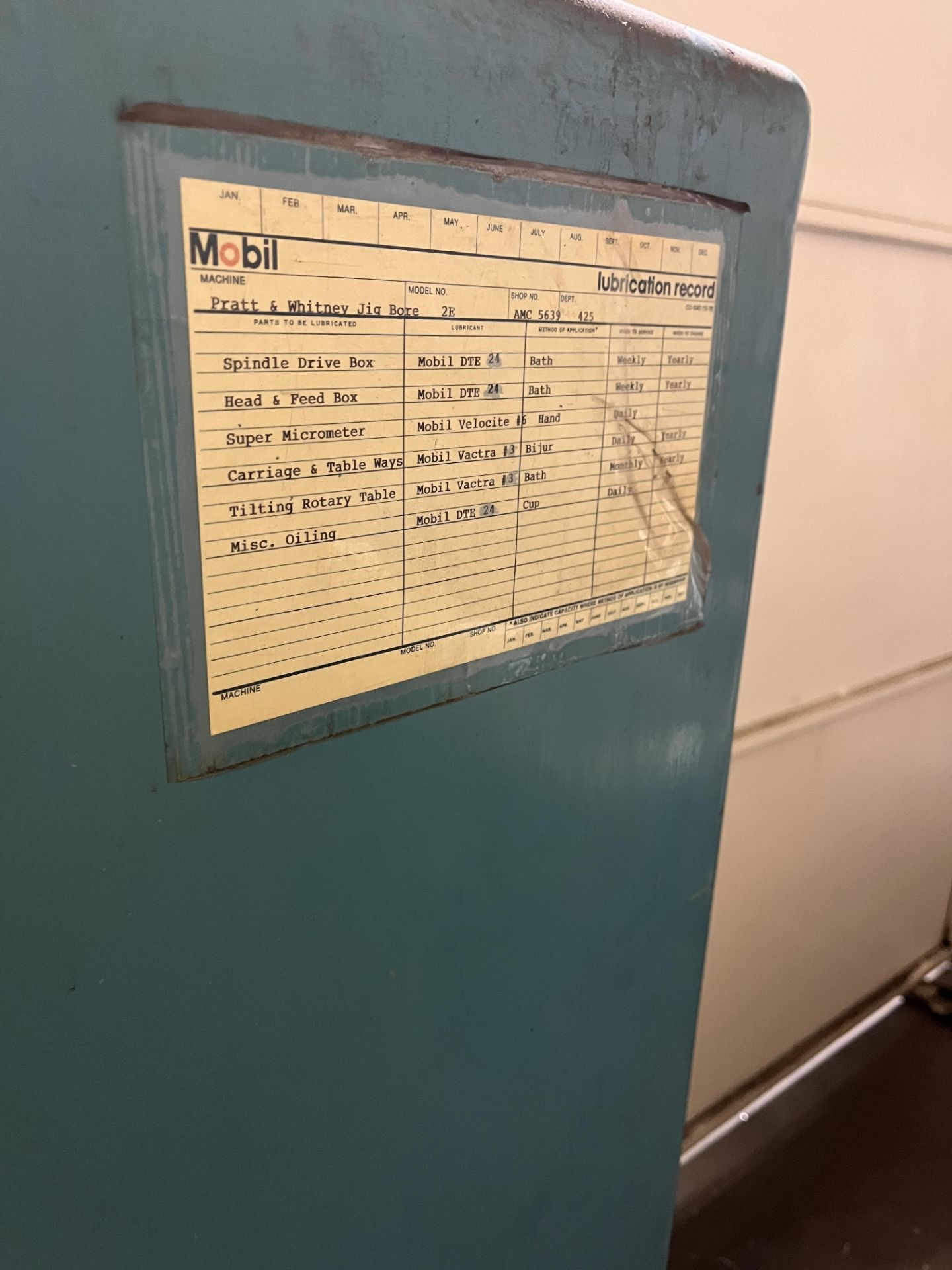 Pratt & Whitney 2E Jig Bore - Image 26 of 27