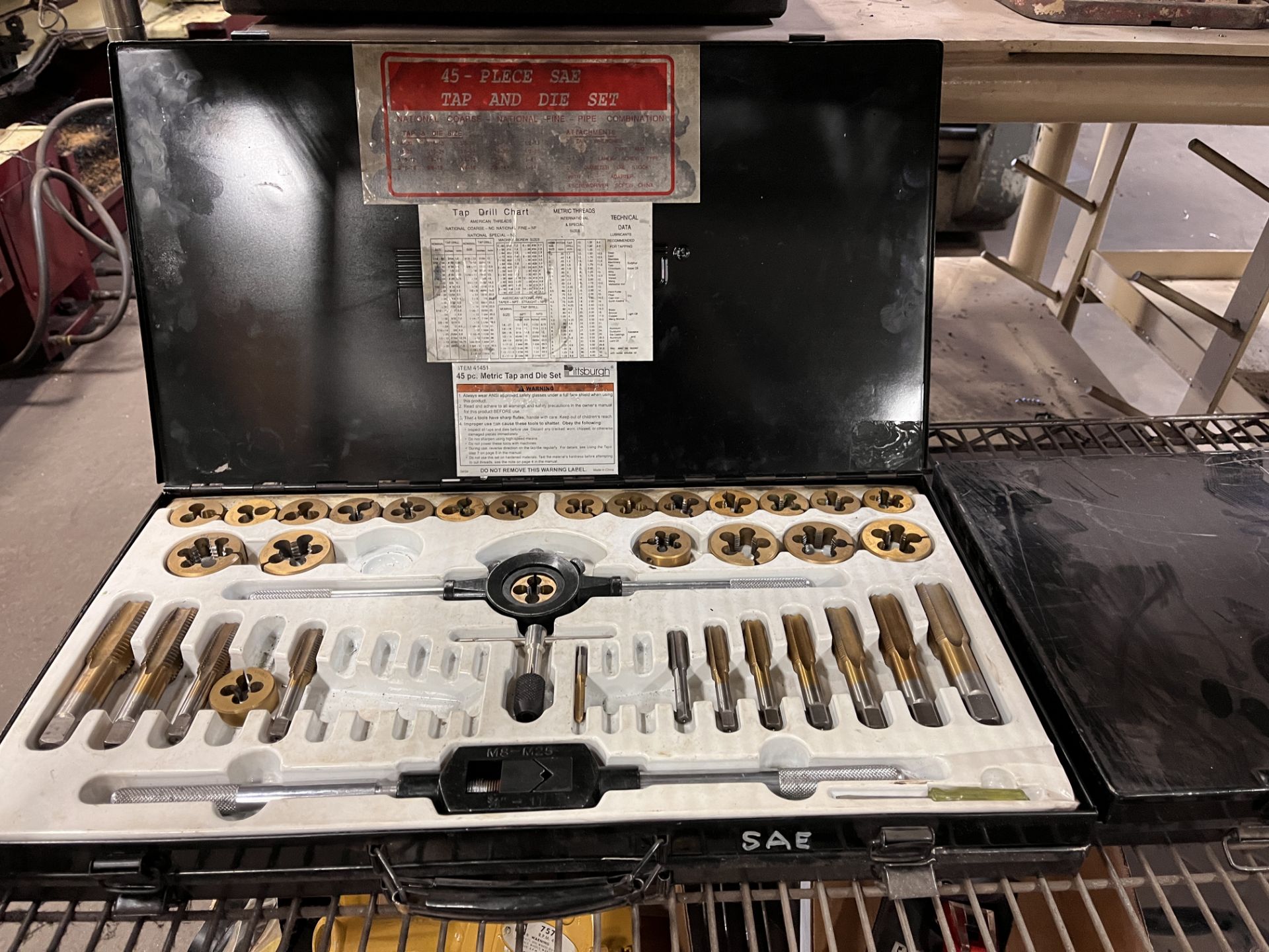 Sotcher 352 Electrical Testing Unit & Metric Tap & Die Set - Image 10 of 15