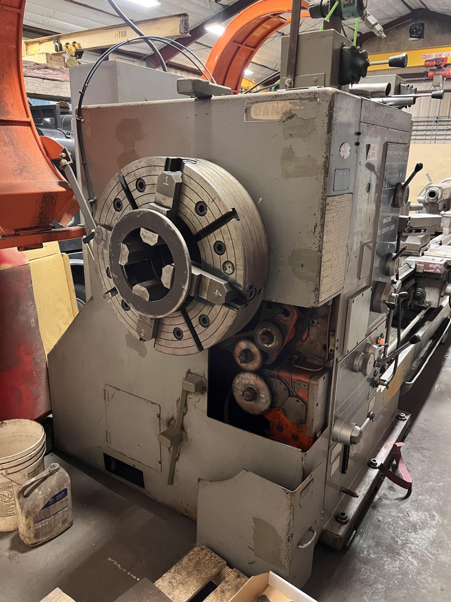 "Mazak 30 Oil Country Engine Lathe, 12.5"" hole, 24"" Front / Rear Chucks, 300 RPM, IN/MM - Image 16 of 22