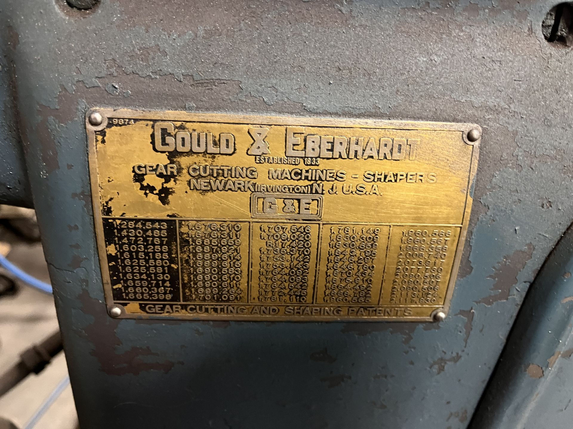 Gould & Eberhardt 14 Gear Cutting Machine - Image 8 of 9
