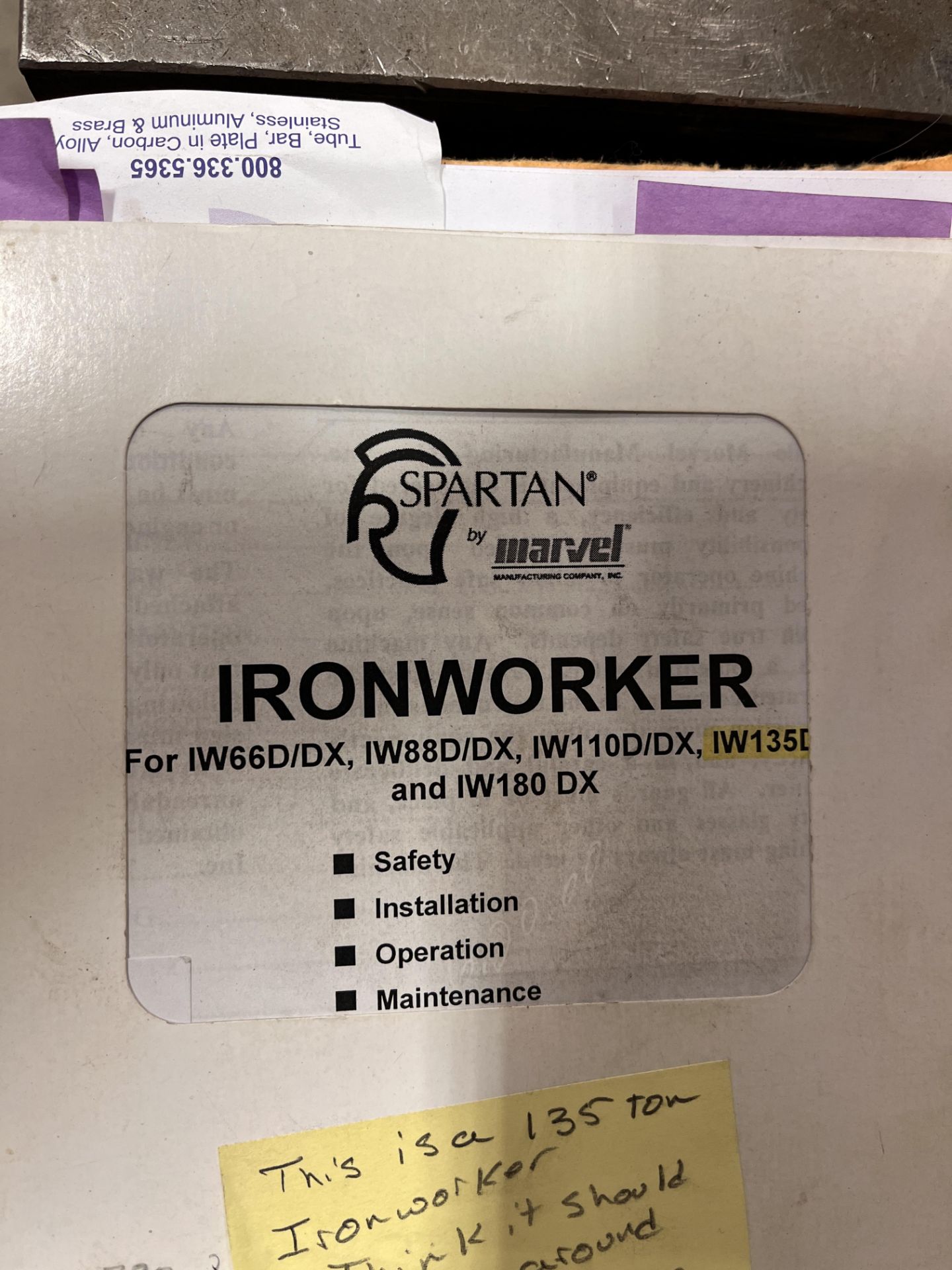 Marvel Spartan IW135DX Iron Worker - Bild 10 aus 11