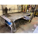 Welding Table with Vise, No Contents