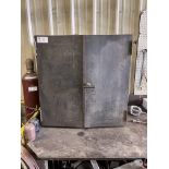 Metal Cabinet and Contents