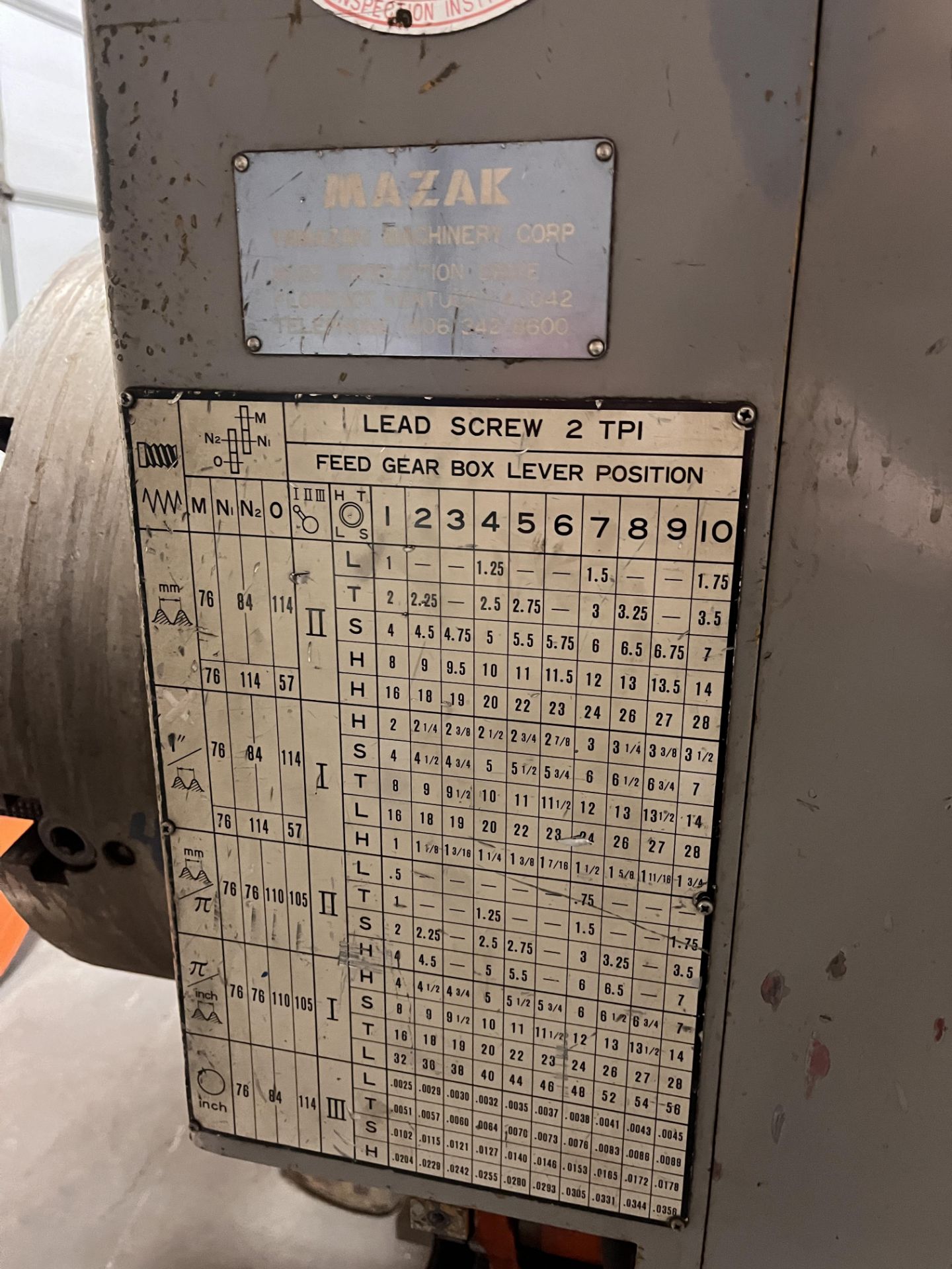 "Mazak 30 Oil Country Engine Lathe, 12.5"" hole, 24"" Front / Rear Chucks, 300 RPM, IN/MM - Image 5 of 22