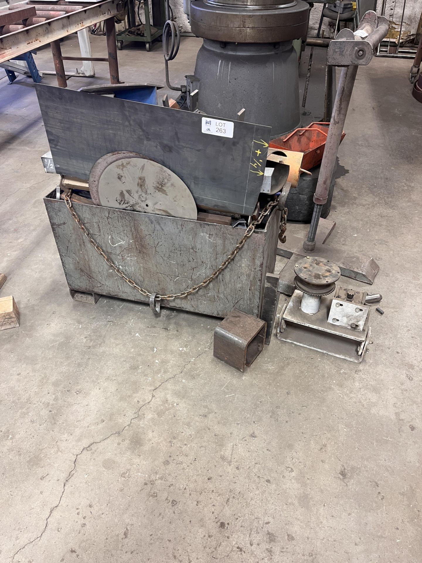 Metal Forklift Box with all contents