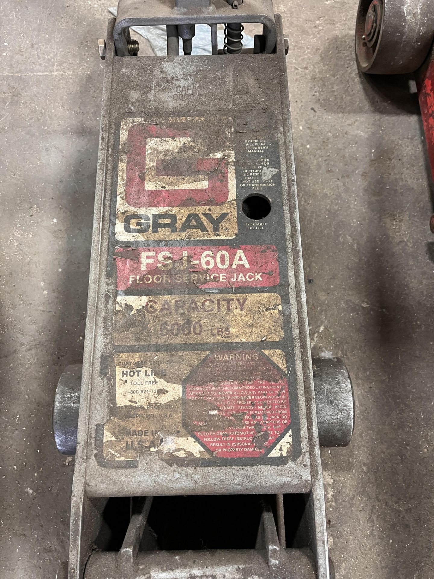 Gray FSJ60 Hydraulic Floor Jack - Image 2 of 3