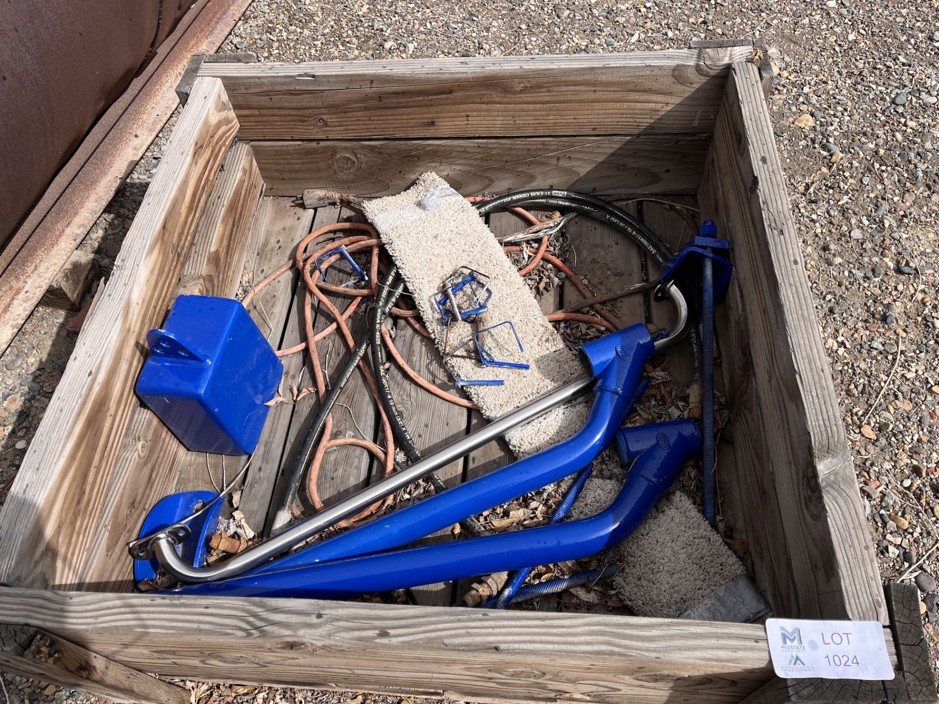 Wooden Crate with Tools - Image 2 of 3