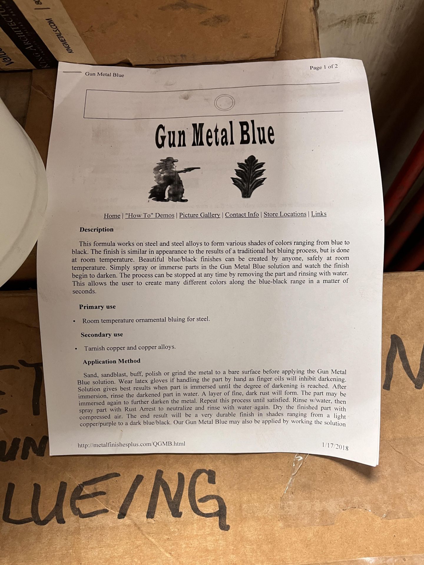 Gun Metal Blueing Chemicals - Image 3 of 6