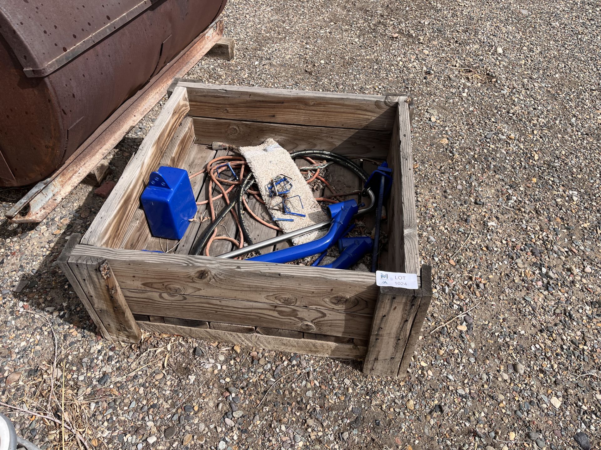 Wooden Crate with Tools