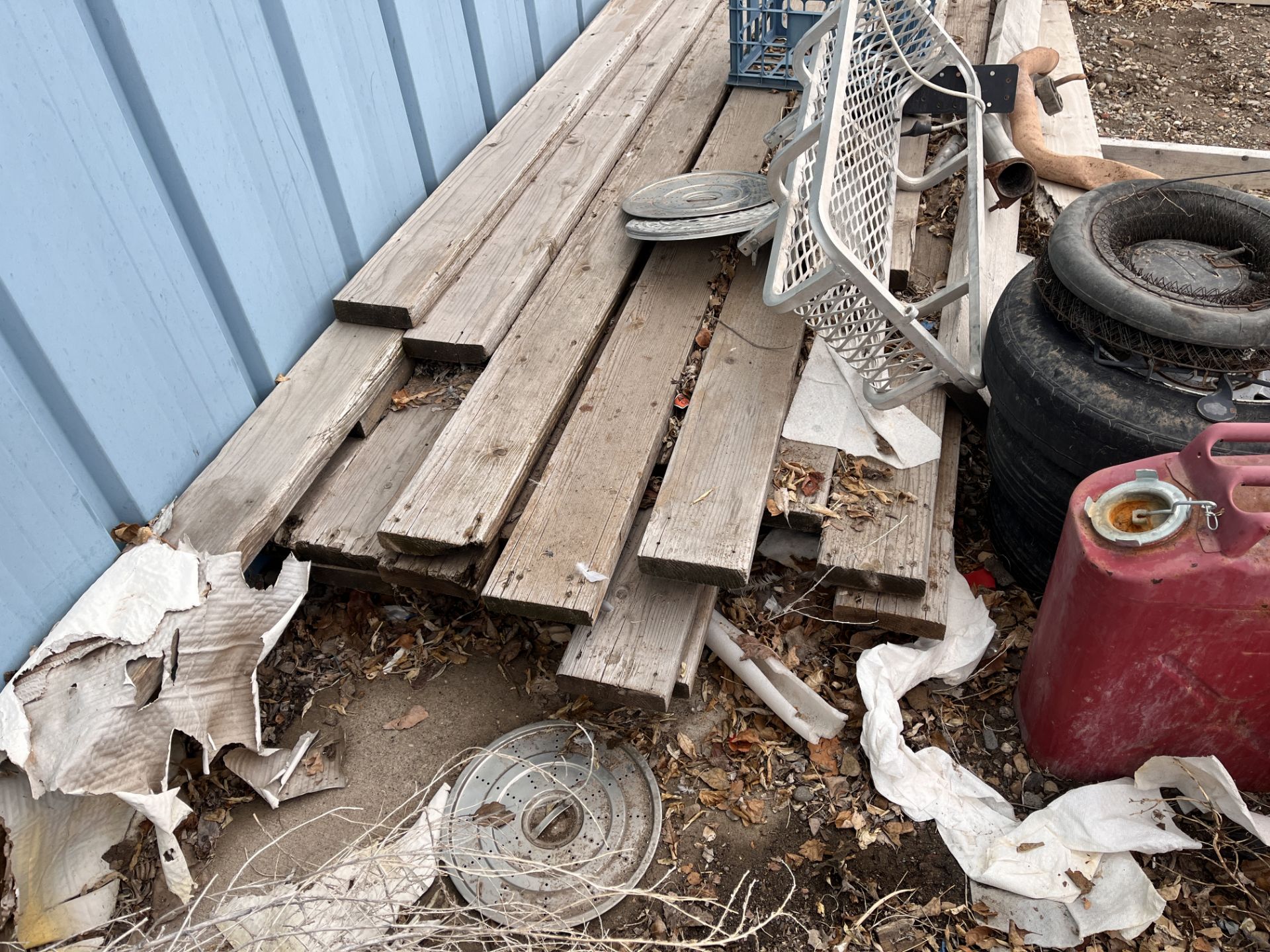 Misc Gas Cans, Wood & Bike - Image 5 of 8