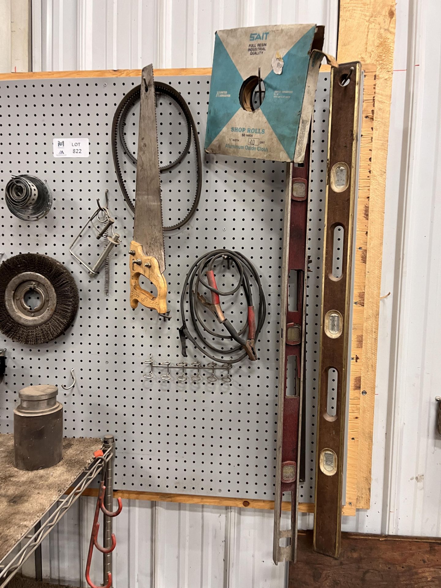 Misc Tools, Grinding Wheels, Saw & Levels - Image 2 of 5