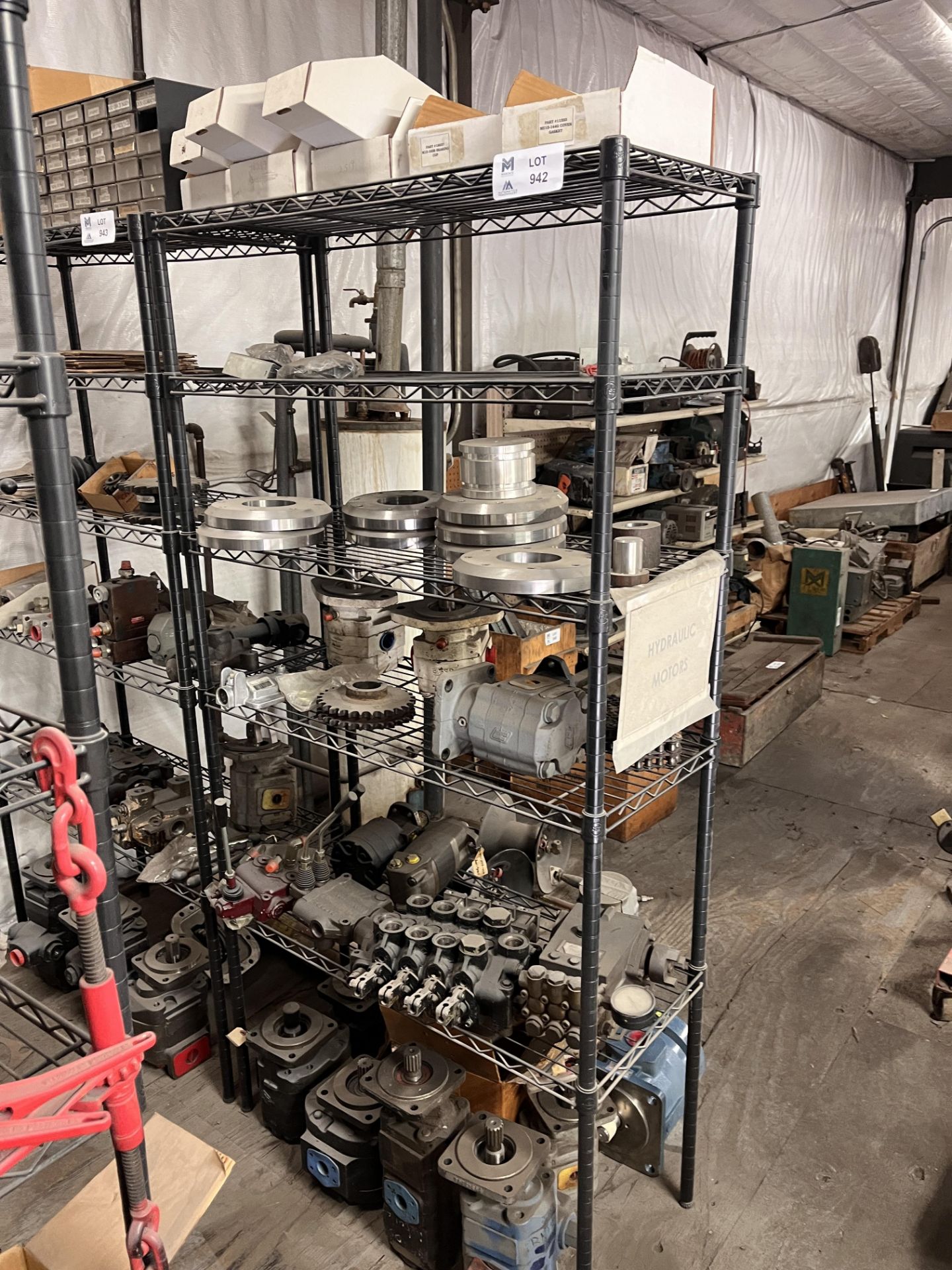 Bakers Rack, Hydraulic Motors, Pumps and Parts