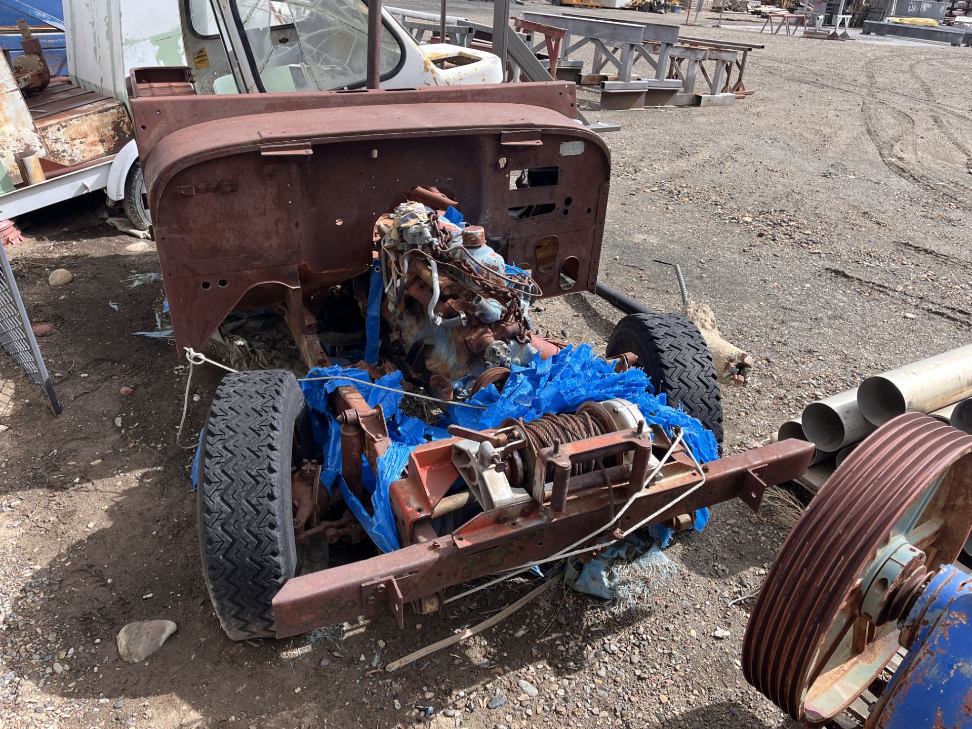 Jeep Willys with Pallet of Parts - Image 5 of 7