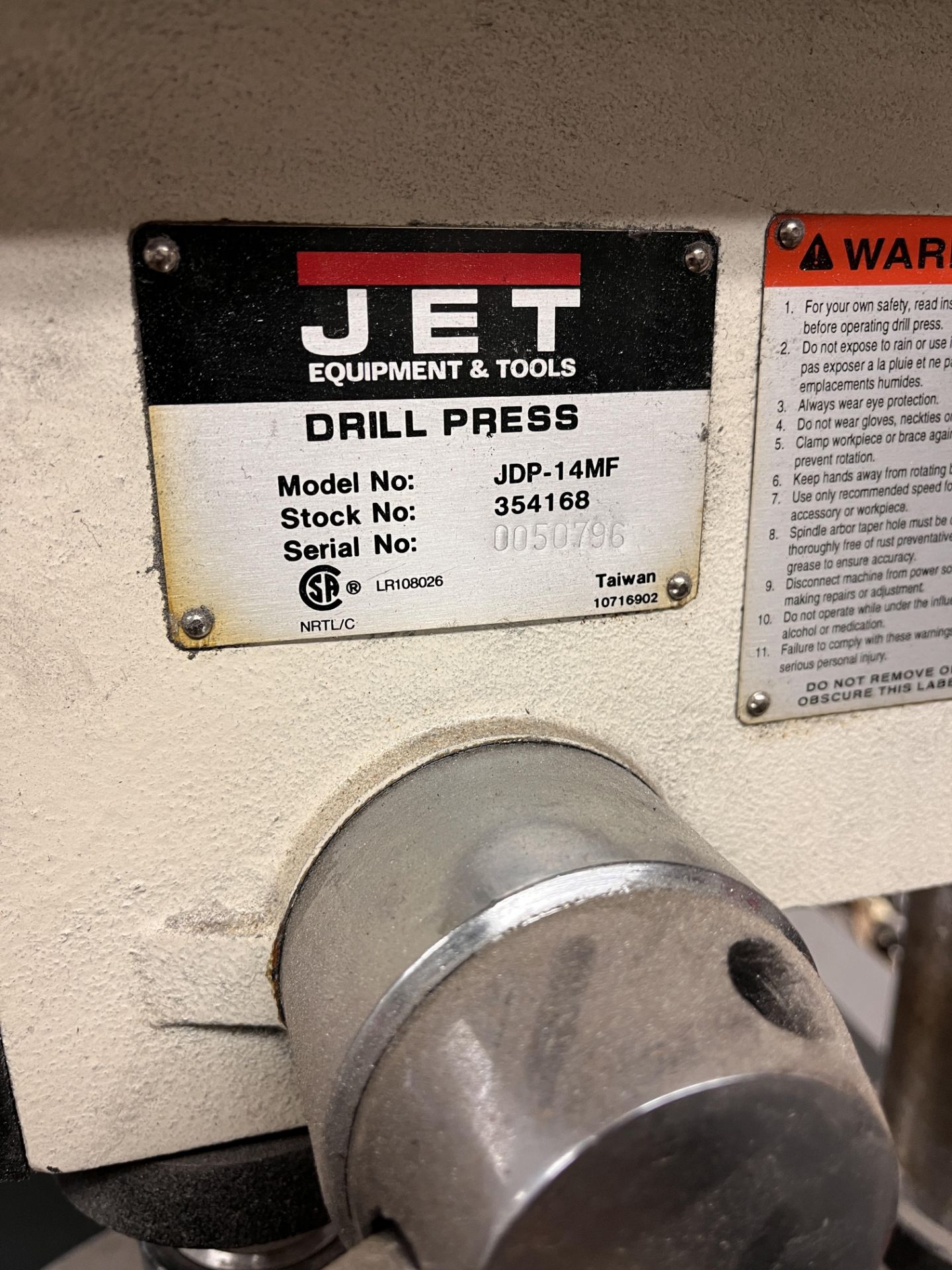 Jet JDP-14MF Drill Press - Image 2 of 5