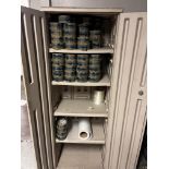 Plastic Cabinet With Contents
