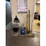 Bucket Scrap metal Brooms and Dust Pans