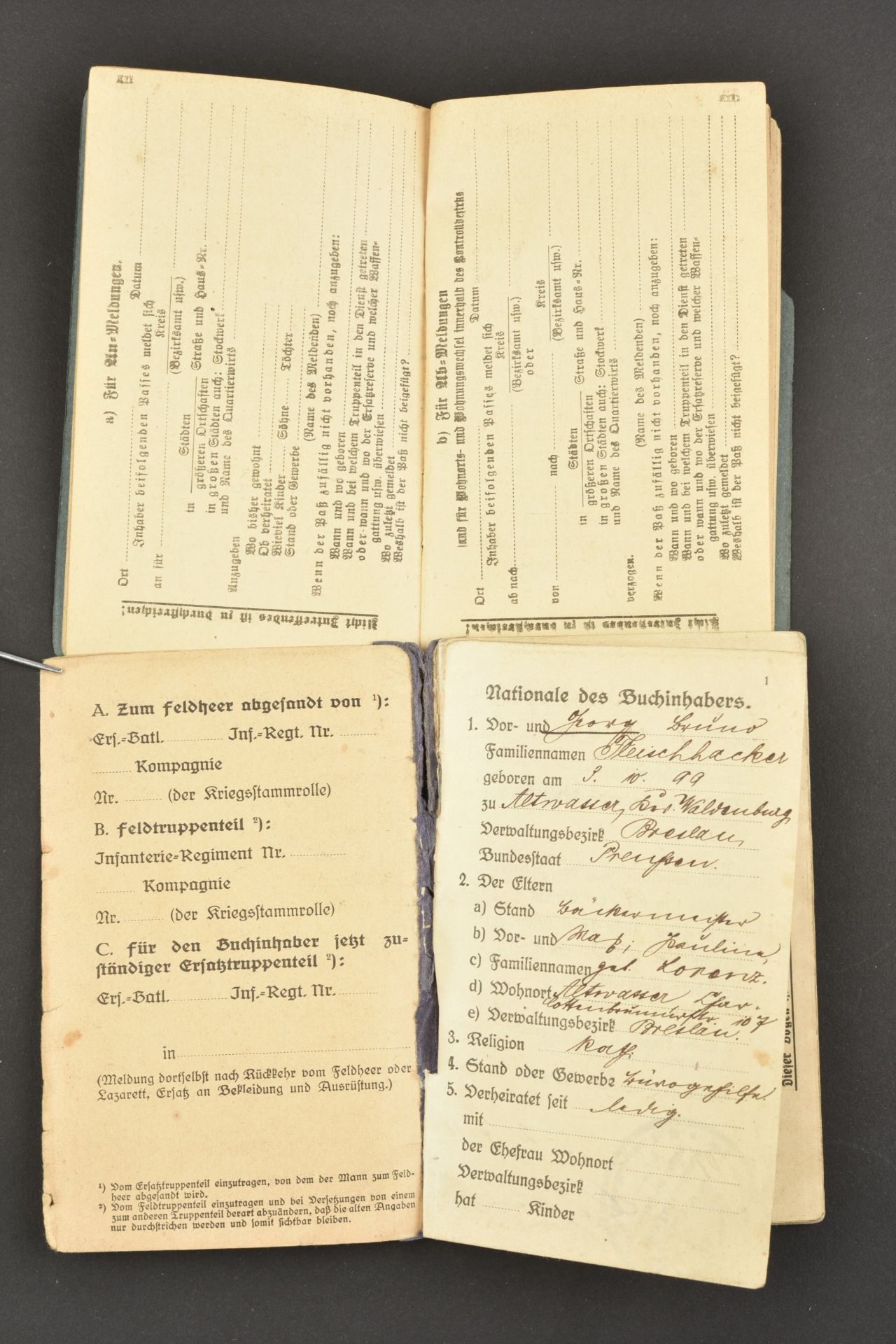 Livret militaire allemand. German military booklets. - Image 11 of 11