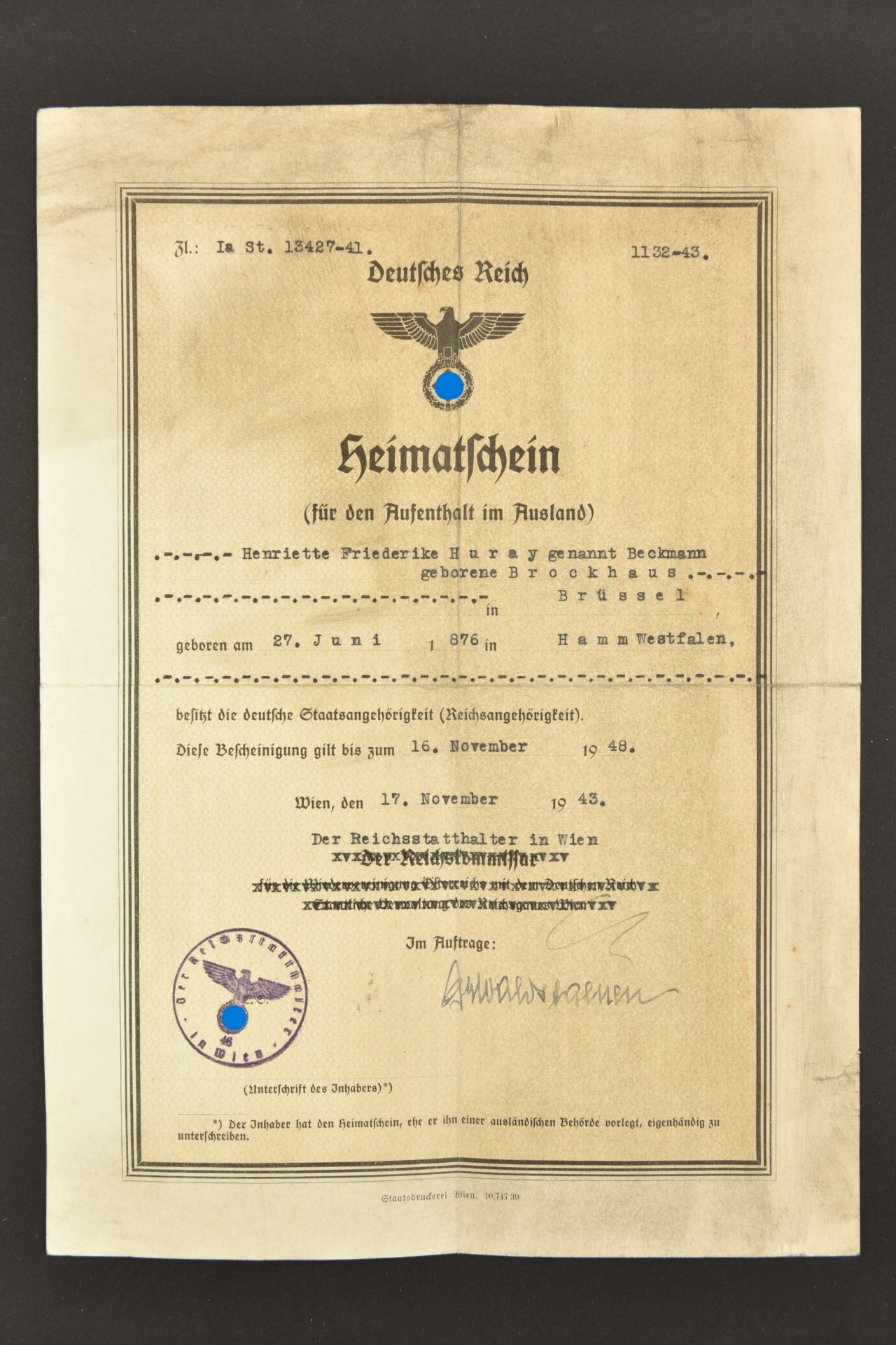 Documents allemand. German Documents. - Bild 5 aus 6