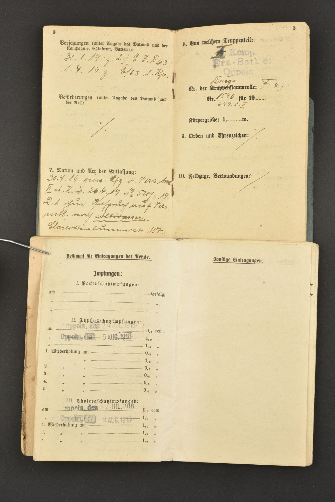 Livret militaire allemand. German military booklets. - Image 9 of 11