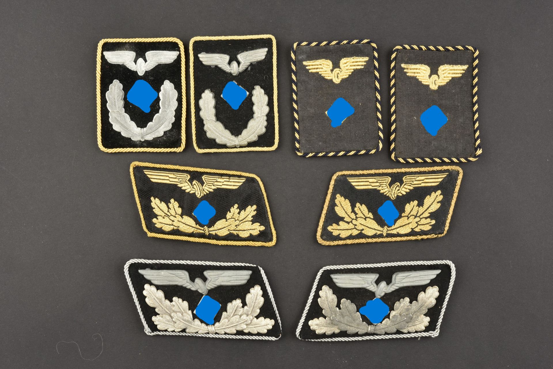 Pattes de col Reichsbahn. Reichsbahn collar tabs.